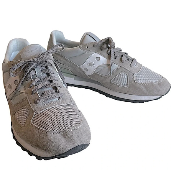 Saucony Shadow Originals Jazz gray suede mesh sneakers 13 - Picture 7 of 8